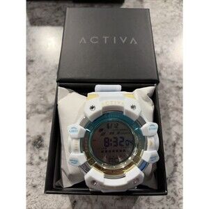 Activa X invicta ACW8050MC-014 Digital Sports Watch 50mm White Aqua NWT